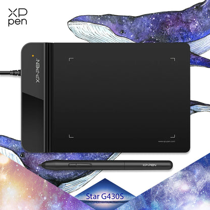 XPPen Star G430S Drawing Tablet Graphics Tablet for OSU Art Design Business Signature with Battery-free Stylus 8192 Levels
