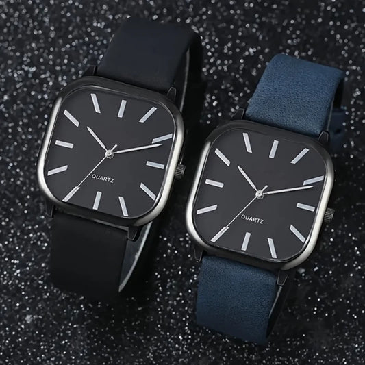 Minimalist Women's Watch Square Dial Pu Leather Strap Quartz Writwatch Female Girls Relogio Leisure Clock Elegant Reloj Saati