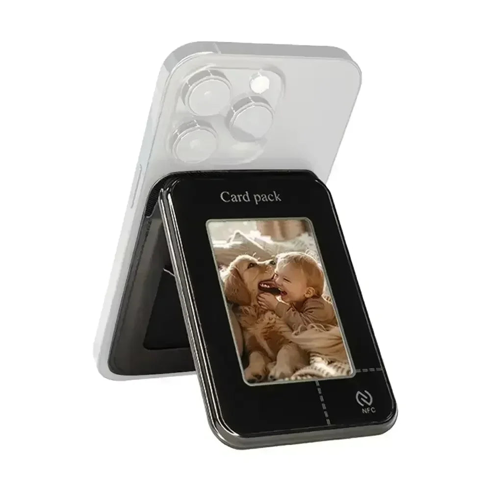 DIY Mobile Phone Holder No Need For Charging Use NFC Link Technology Smart Ink Screen Projection For Magnetic Mobile Phones