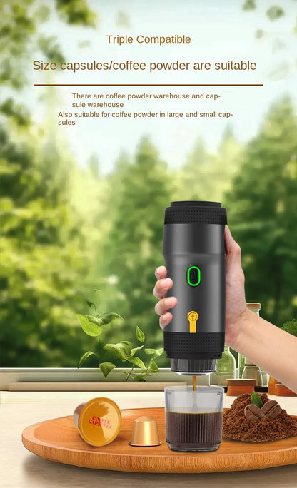 Portable Fully Automatic Espresso Capsule Coffee Machine For Large and Small Capsules Of Coffee Powder Electric Coffee Machine