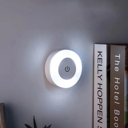 0.6W LED Night Light Wall Nights Lamp Wireless Rechargeable Touch Light With Magnetic Dimmable Baby Nursery Lamp For Kitchen