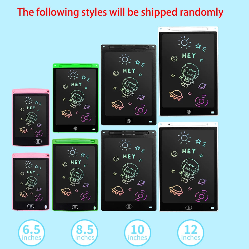 12 inch LCD Writing Tablet for Kids-Reusable Drawing Board, Eye Protection Screen, Lock Button & Instant Erase-Educational Gift
