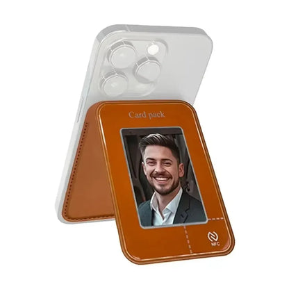 DIY Mobile Phone Holder No Need For Charging Use NFC Link Technology Smart Ink Screen Projection For Magnetic Mobile Phones