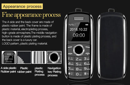 New Mini Mobile Phone X8 0.66" 2G GSM Unlocked Telefone Dual SIM Bluetooth Dialer MP3 Recording Finger Size Small Cellphone