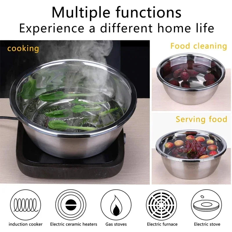 3 in 1 Vegetable Slicer Cutter Graters Drain Basket Stainless Steel Vegetable Salad Maker Bowl Kitchen Accessories Gadget