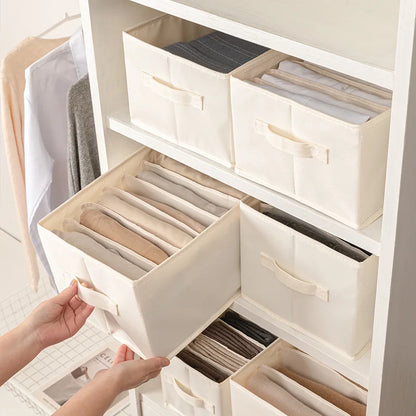 Foldable Drawer Organizer for Jeans Pants Sock Shirts Clothes Storage Box Home Wardrobe Cabinet Drawer Clothes Organizer Storage