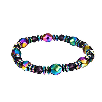 Colored Magnetic Energy Bracelet For Man Health Care Therapy Slim The Body Irregular Natural Stone Bracelets Gifts For Friend