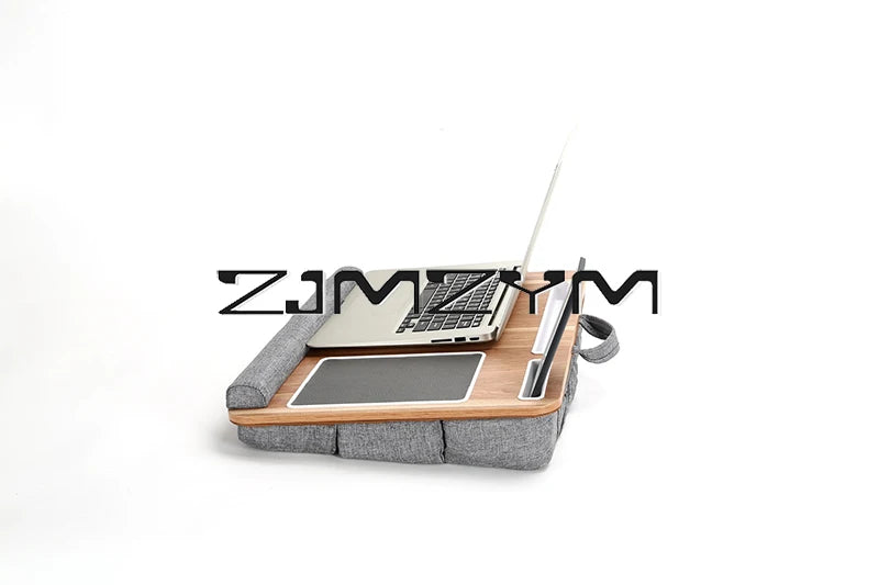 Lap Desk With Pillow Cushion Portable Laptop Desk With Wrist Rest, Mouse Pad, Phone Holder Computer Laptop Stand