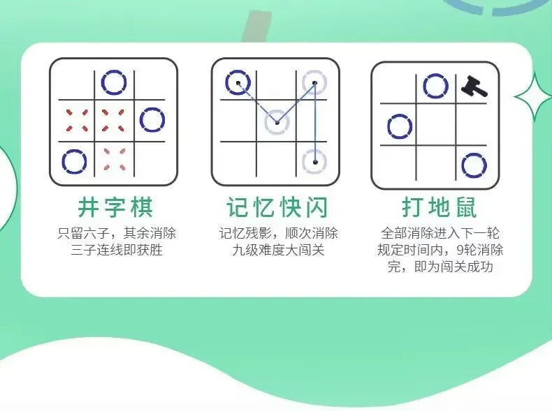 Smart Tic - Tac - Toe: Kid's Educational & Parent - Child Interactive Desktop Toy