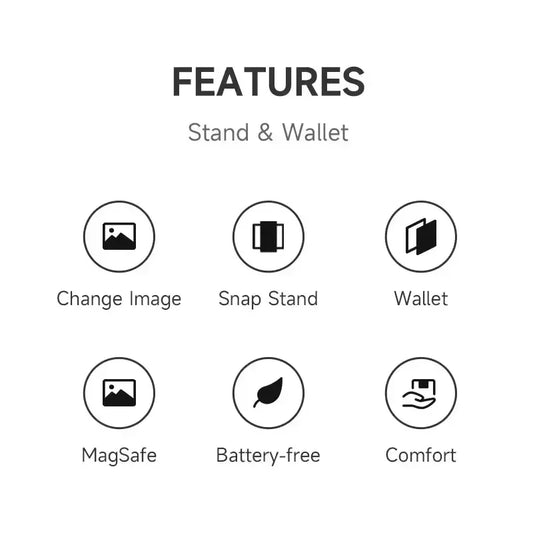 DIY Mobile Phone Holder No Need For Charging Use NFC Link Technology Smart Ink Screen Projection For Magnetic Mobile Phones
