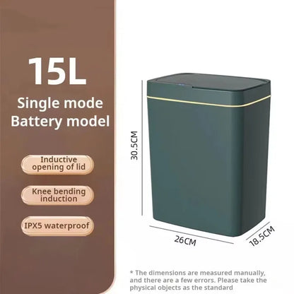 15L smart sensor trash can Contactless Narrow Smart trash can Smart sensor smart home Home Office Bathroom trash can