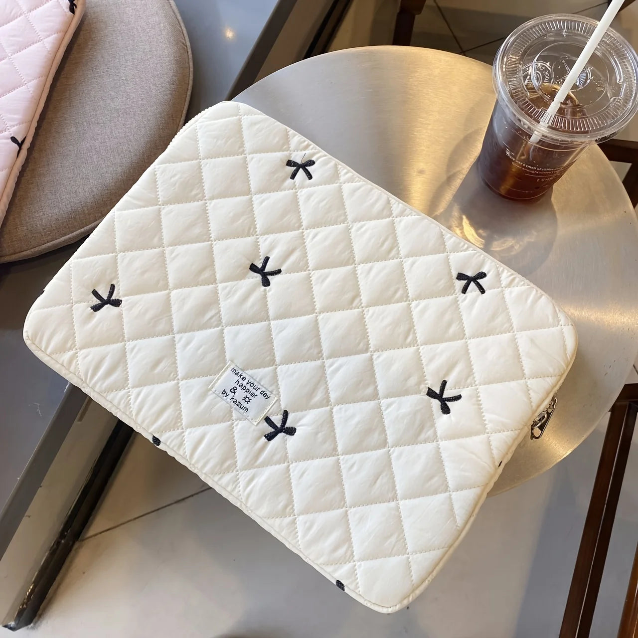 Cute Bow Graphic Laptop Bag Tablet Sleeve Case 11 13.3 14 15.6 Inch For Macbook Air 13 Pro Xiaomi Lenovo Dell Notebook Soft Case