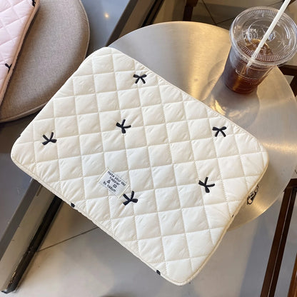 Cute Bow Graphic Laptop Bag Tablet Sleeve Case 11 13.3 14 15.6 Inch For Macbook Air 13 Pro Xiaomi Lenovo Dell Notebook Soft Case