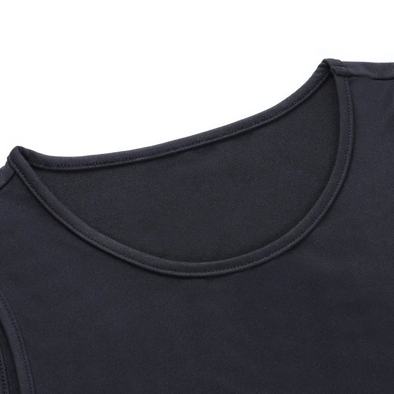 Tied Backless Slim Solid Sleeveless Crop Top 2021 Summer Sexy Skinny Simple Trim Outfits Mock Neck Basic Tank Top