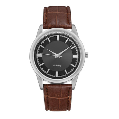 Classic Minimalist Men's Business Quartz Watch - Stainless Steel Round Dial Precision Timepiece with Date Display, Sophisticated
