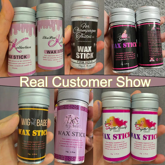 Hair Wax Stick Tame Fly Aways 10Pcs Baby Hairs Edges Control Hair Pomade Professional Styling Product For Sleek Bun/Ponytail