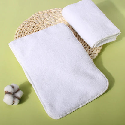 4pcs Washable Microfiber Reusable Adult Diaper Insert Pad Soft Breathable Absorbent Adult Diaper Inserts for Diaper Changing