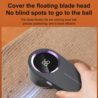 Electric Lint Remover Rechargeable Pellet Fabric Shaver LED Display Fluff Remover Portable Hair Balls Fuzz Removers For Clothe