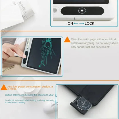 10.5 Inch kids digital electronic drawing boards multi color screen 10.5 inch lcd writing tablet memo pad