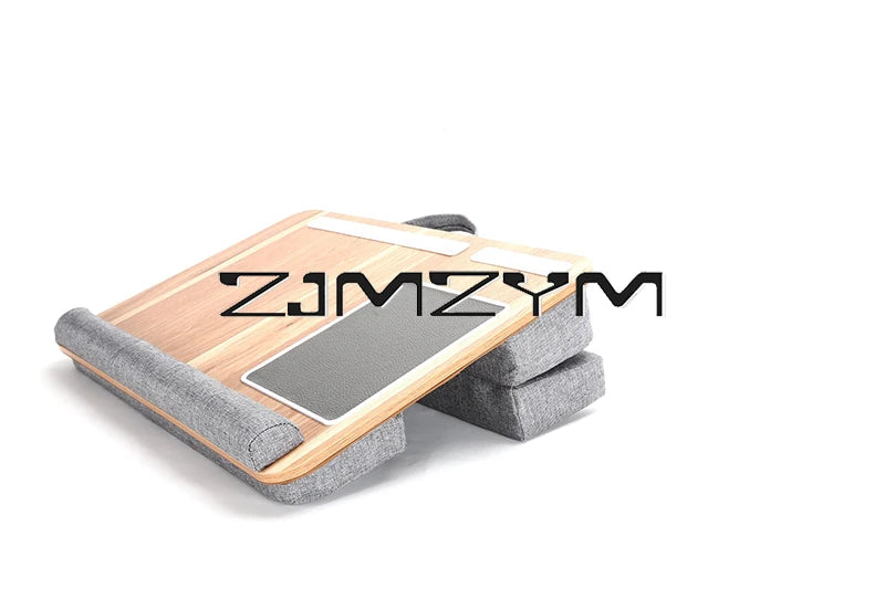 Lap Desk With Pillow Cushion Portable Laptop Desk With Wrist Rest, Mouse Pad, Phone Holder Computer Laptop Stand