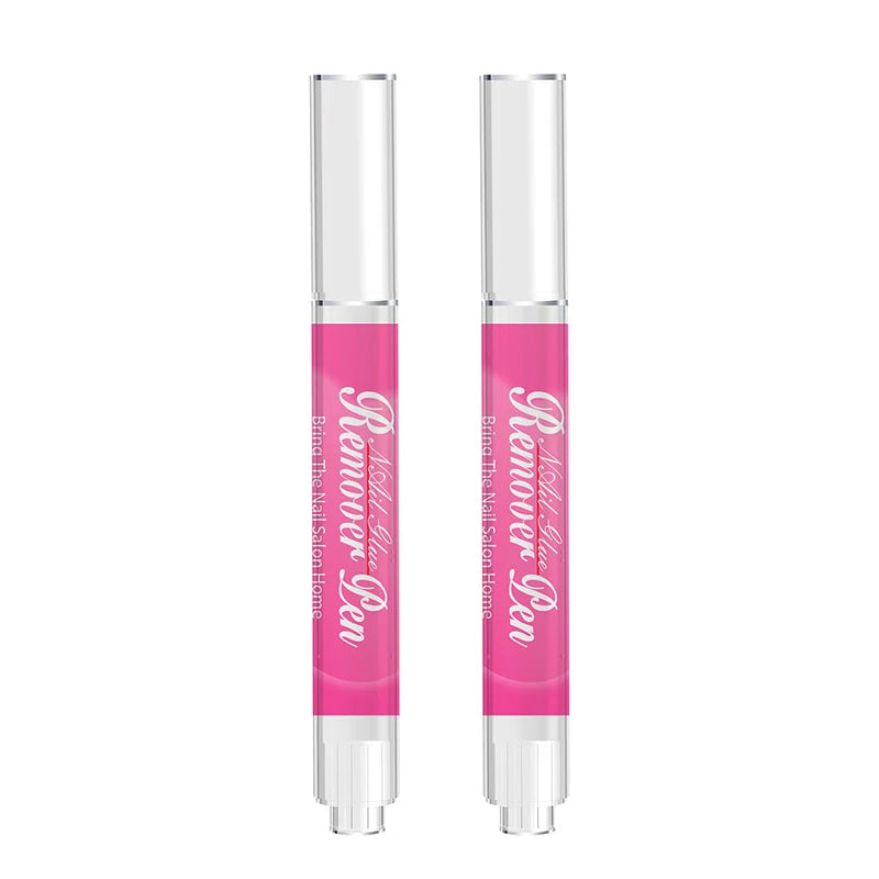 3ml Nail Polish Remover Pen Portable Highly Efficient Fast-Dissolve Glue Pen Reusable Manicure Tool for Fake Nails No Damage