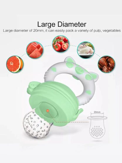1 Pcs Baby Fruit Feeder Newborn Pacifier Fruit Food Feeding Cute Shape Baby Reborn Silicone Pacifiers For Babies Baby Toys