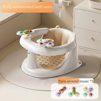 Baby bath seat baby bath seat bath stool sitting handy gadget bathtub sit bath learning seat kidsnon-slip