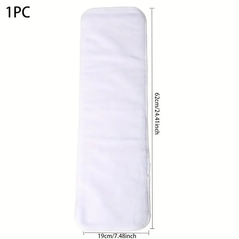 4pcs Washable Microfiber Reusable Adult Diaper Insert Pad Soft Breathable Absorbent Adult Diaper Inserts for Diaper Changing