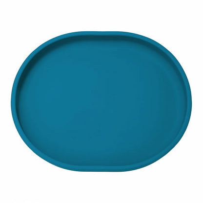 Baby Safe Silicone Dining Plate Suction Cartoon Children Dishes Feeding Toddler Training Tableware Retro Kids Smile Face Plate