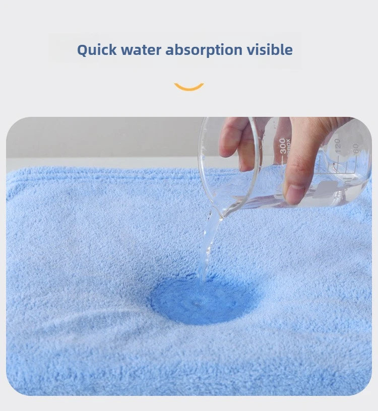 Baby Hooded Bath Towel - Super Absorbent Microfiber Cartoon Cloak, Soft Infant Bathing Wrap with Cute Animal Designs