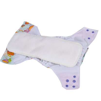 4pcs Washable Microfiber Reusable Adult Diaper Insert Pad Soft Breathable Absorbent Adult Diaper Inserts for Diaper Changing