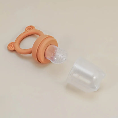 Baby Pacifier Fruit Feeder With Cover Silicone Newborn Nipple Fresh Fruit Food Vegetable Feeding Soother Baby Teether Toys