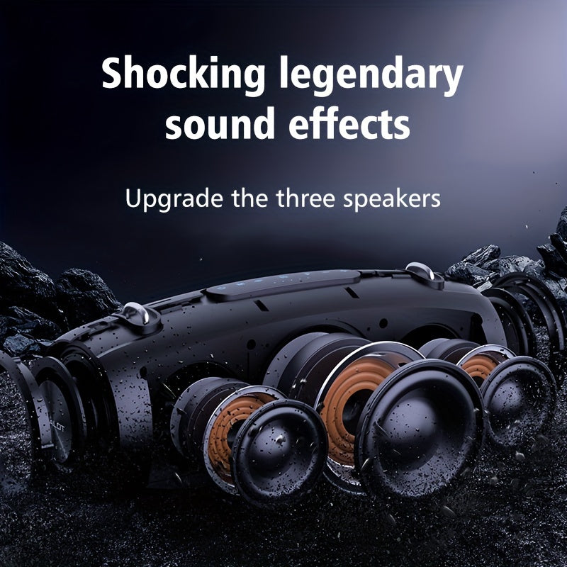 ZEALOT S67 14400mAh 60W Wireless Speakers - Loud Stereo, Booming Bass, Dual Pairing, 40 Hours Playtime, Waterproof, Portable Subwoofer - Includes Shoulder Strap, Charging Cable, Aux Cable, TF USB Plug-in Card, Compatible with