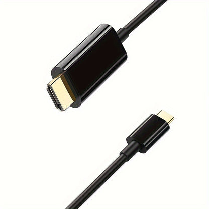 6ft Type C USB C To HDTV 4K Cable Adapter Mobile Phone Tablet HDTV Converter For Samsung Galaxy HUAWEI Macbook Xiaomi Type-C Devices