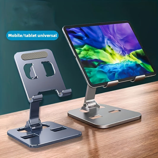 All Metal Foldable Lifting Mobile Phone Holder Lazy Desktop Holder Mobile Phone Tablet Universal Holder Multi Angle Adjustable Mobile Phone Holder Children's Online Class Mobile Phone Holder Base Compact And Portable