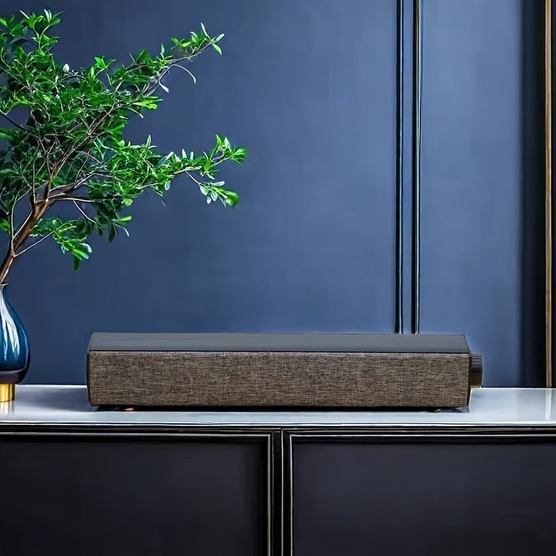 [15W Portable Wireless Speaker] 1pc Portable Speaker With 15W Built-in 4500mAH Battery Bar Subwoofer Music Player Wireless Home Outdoor Wireless Stereo Speaker For PC Theater TV Speaker Connect Mobile Phone/Tablet/TV