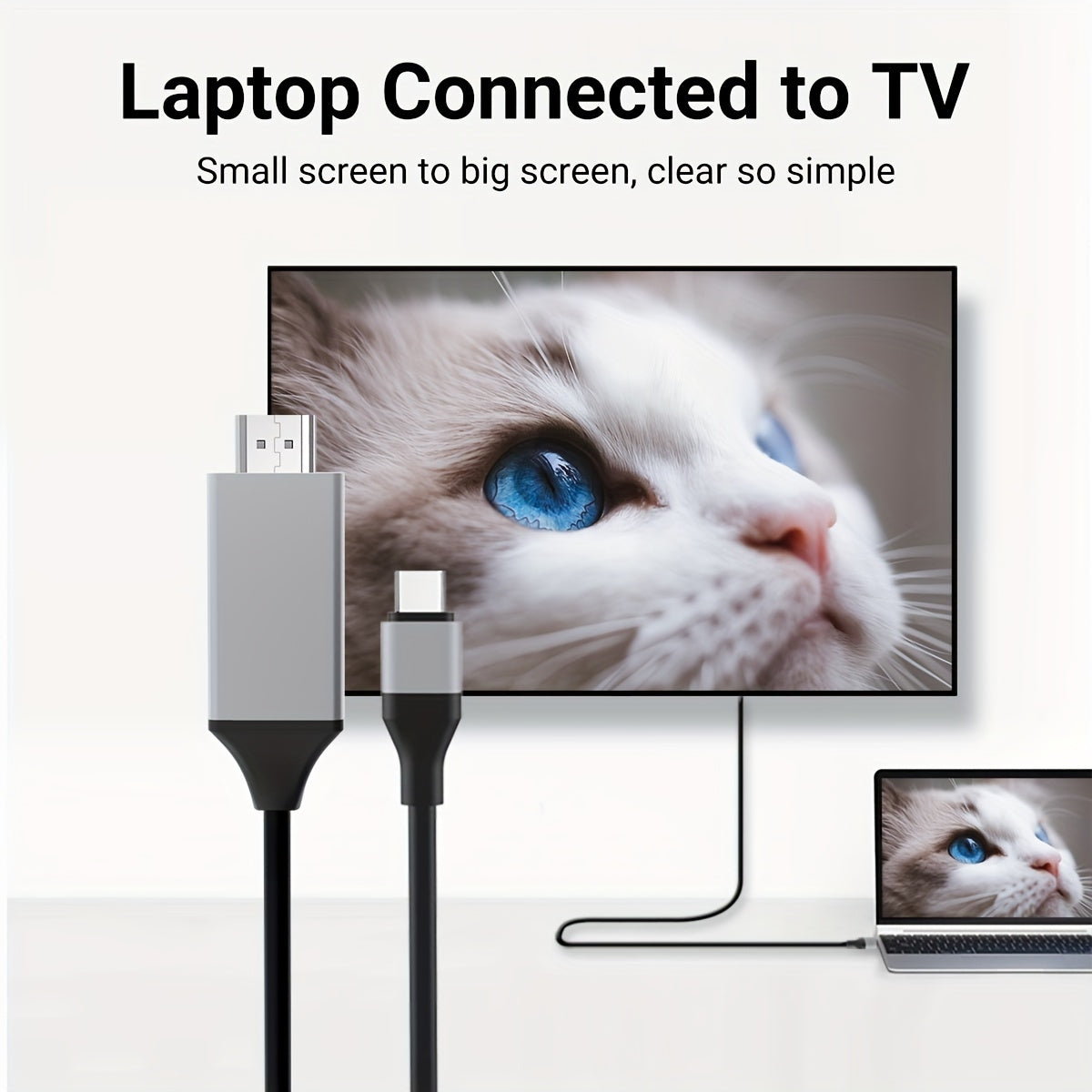 4K30Hz USB C To HDTV Cable, 2M/78.74In/6.56Ft Black Red Plug & Play High-Resolution Type-C To HDTV Adapter For MacBook, IPad, IMac,IPhone,Mobile Phone,Tablet,Laptop