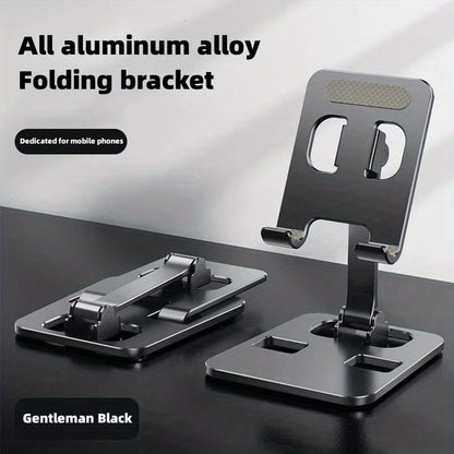 All Metal Foldable Lifting Mobile Phone Holder Lazy Desktop Holder Mobile Phone Tablet Universal Holder Multi Angle Adjustable Mobile Phone Holder Children's Online Class Mobile Phone Holder Base Compact And Portable